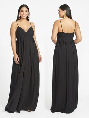 NWT SACHIN & BABI Womens Jessica Maxi Gown in Black Size US 14